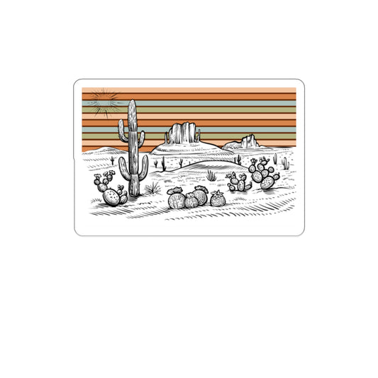 Western Landscape 1 Die-Cut Stickers