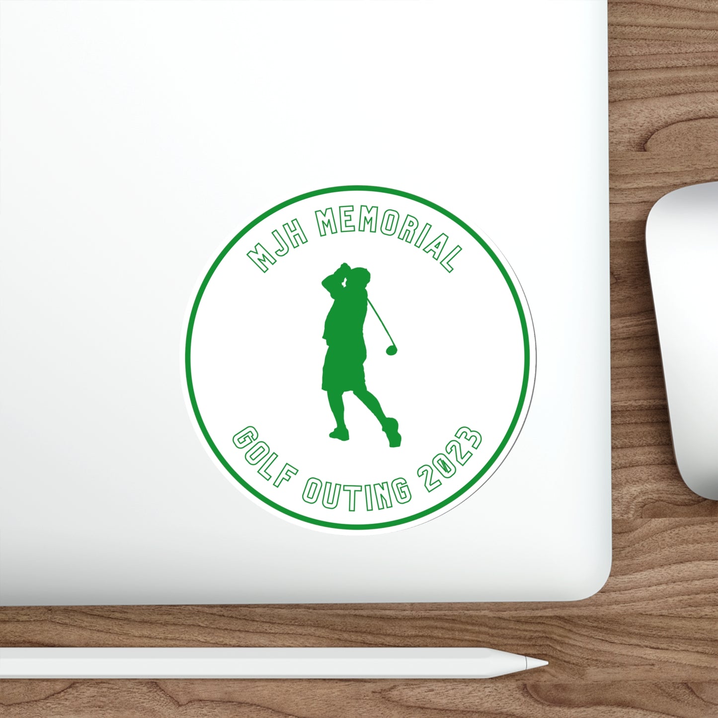 MJH Classic Backswing Hollow Die-Cut Stickers