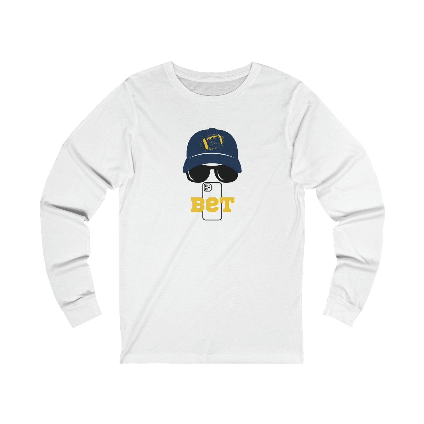Bet - Conspicuous Dude Unisex Adult Jersey Long Sleeve Tee