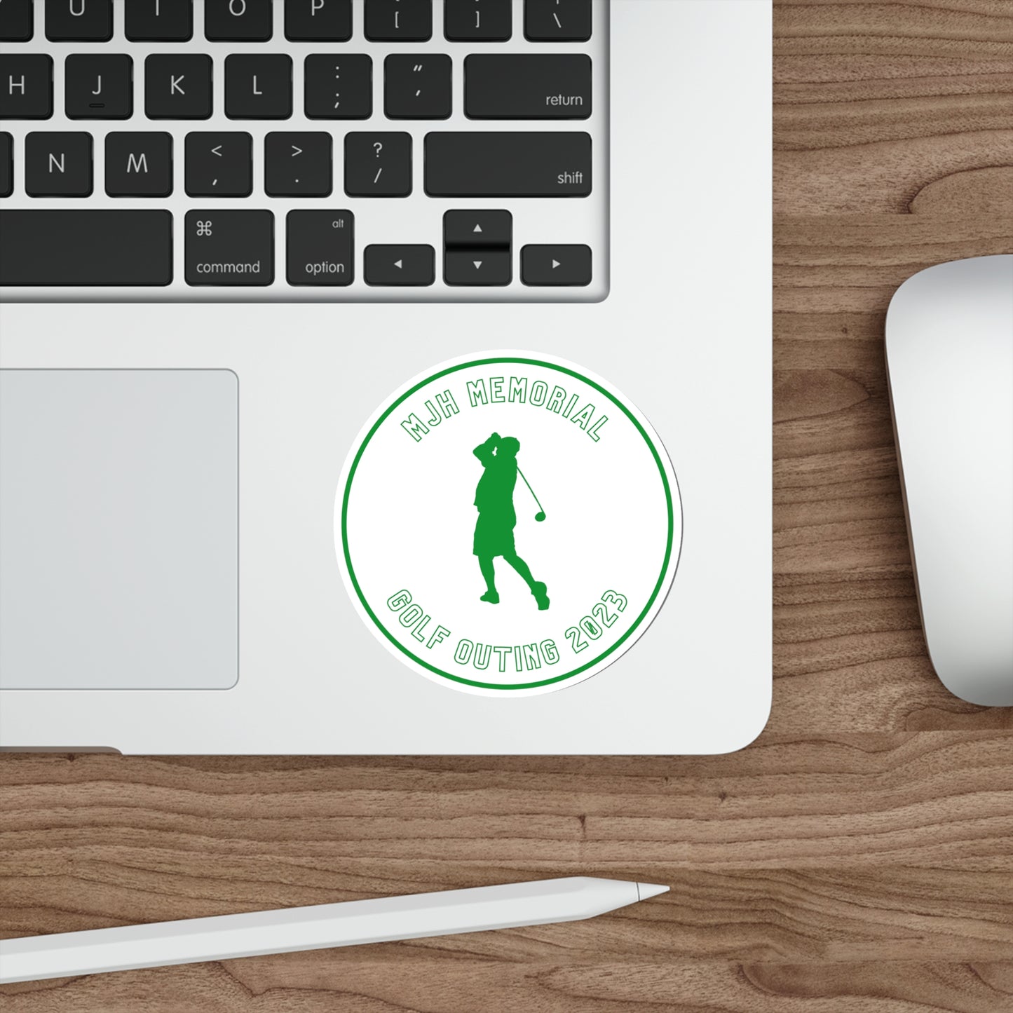 MJH Classic Backswing Hollow Die-Cut Stickers