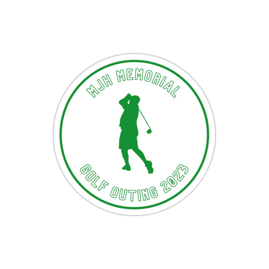 MJH Classic Backswing Hollow Die-Cut Stickers