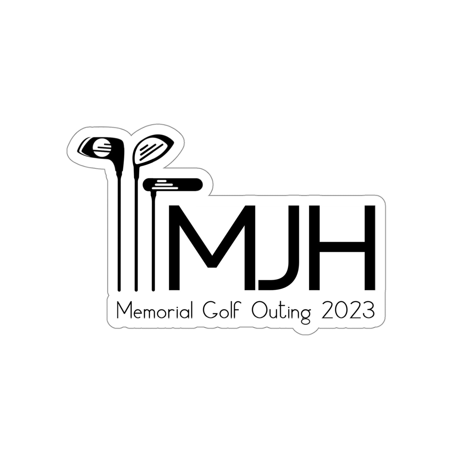MJH Golf Clubs Die-Cut Stickers