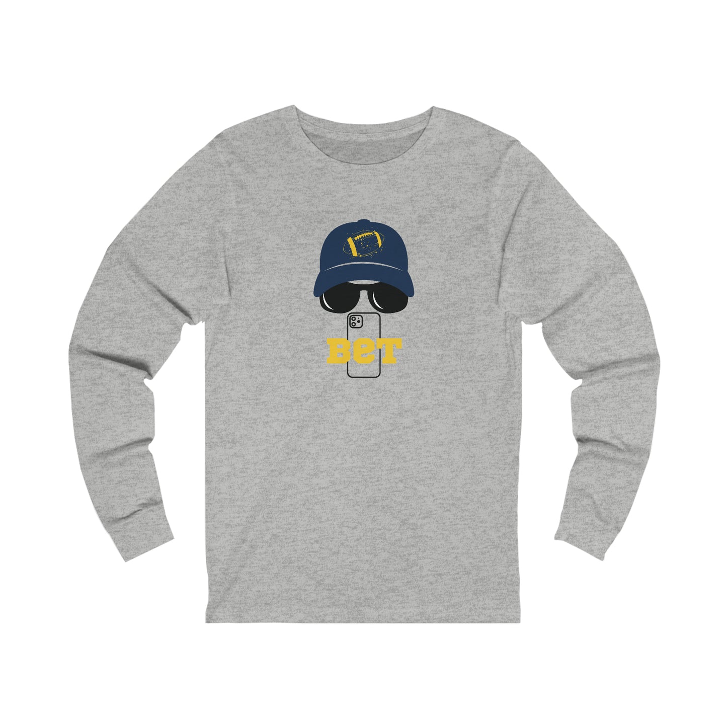 Bet - Conspicuous Dude Unisex Adult Jersey Long Sleeve Tee