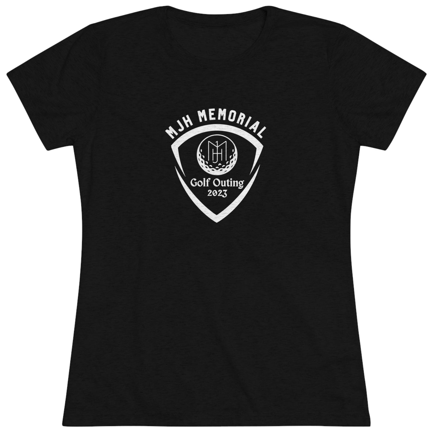 MJH Golf Shield Logo Women's Tri-blend T-shirt