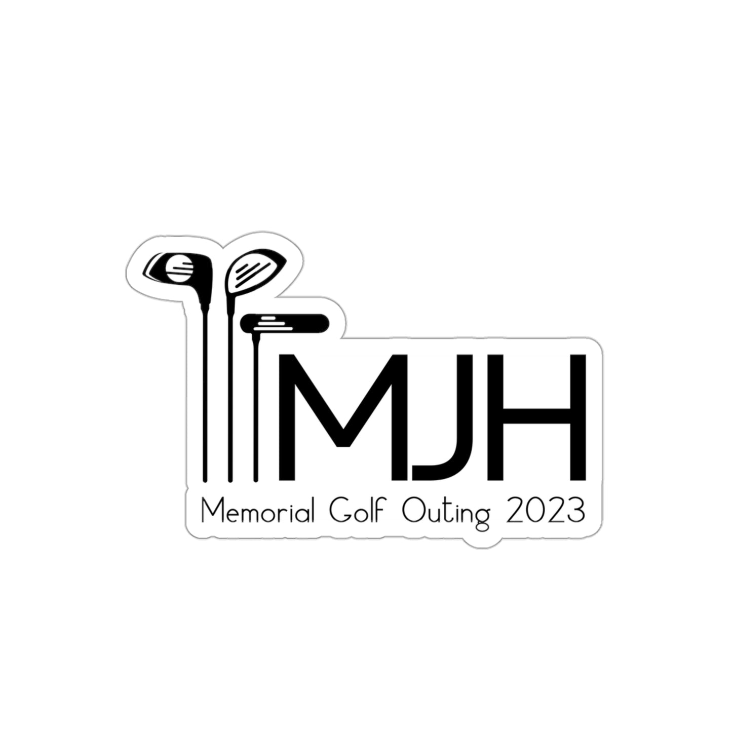 MJH Golf Clubs Die-Cut Stickers