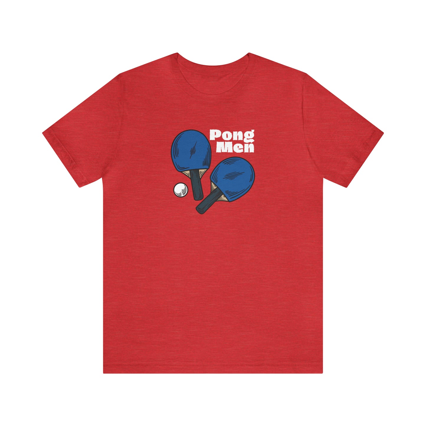 Pong Men Blue Paddle (Front Only) Unisex T-shirt