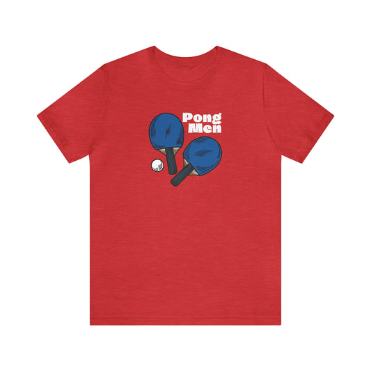 Pong Men Blue Paddle (Front Only) Unisex T-shirt