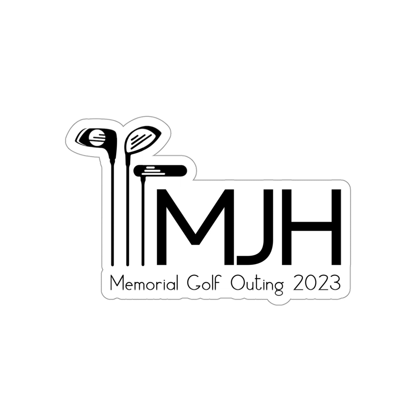 MJH Golf Clubs Die-Cut Stickers