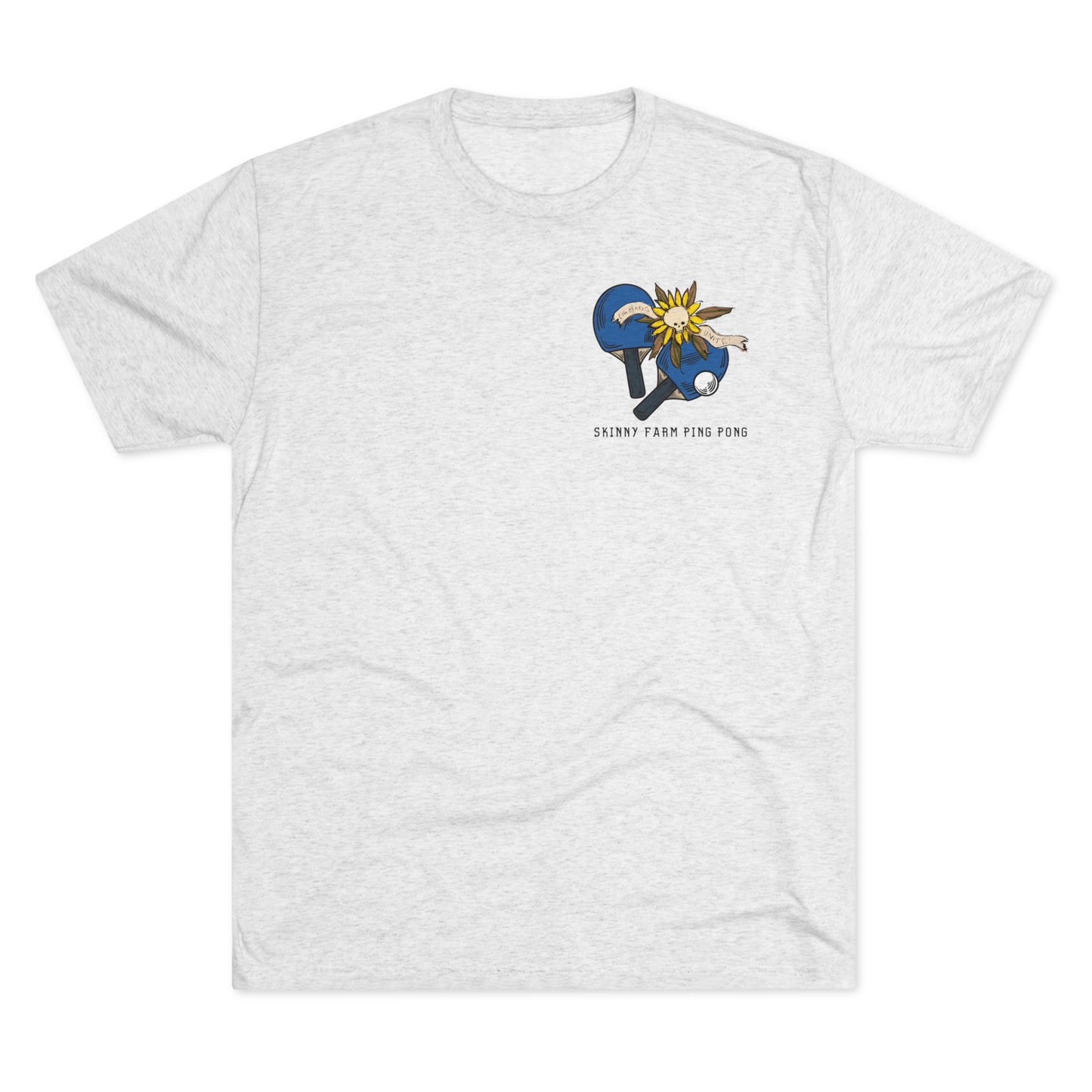 Skinny Farm Big Heads Unite (Front + Back) Unisex Tri-blend T-shirt