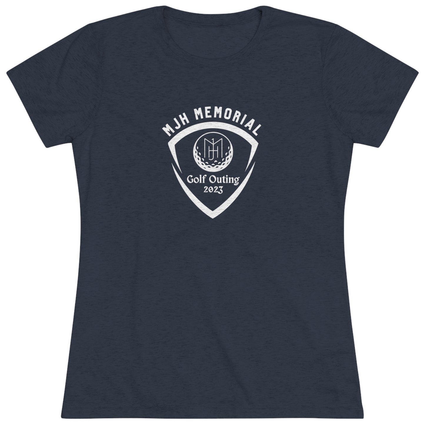 MJH Golf Shield Logo Women's Tri-blend T-shirt