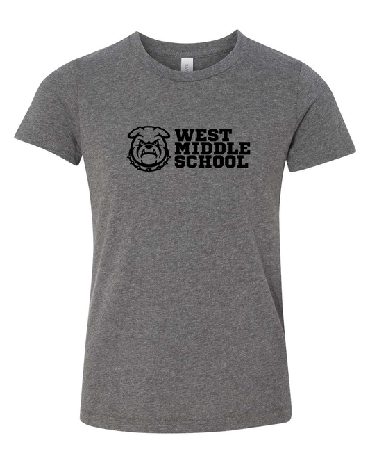 West Bulldog Youth T-Shirt Bella +Canvas 3001YCVC