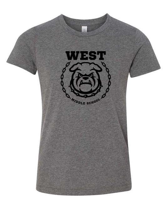 West Emblem Youth T-Shirt Bella +Canvas 3001YCVC
