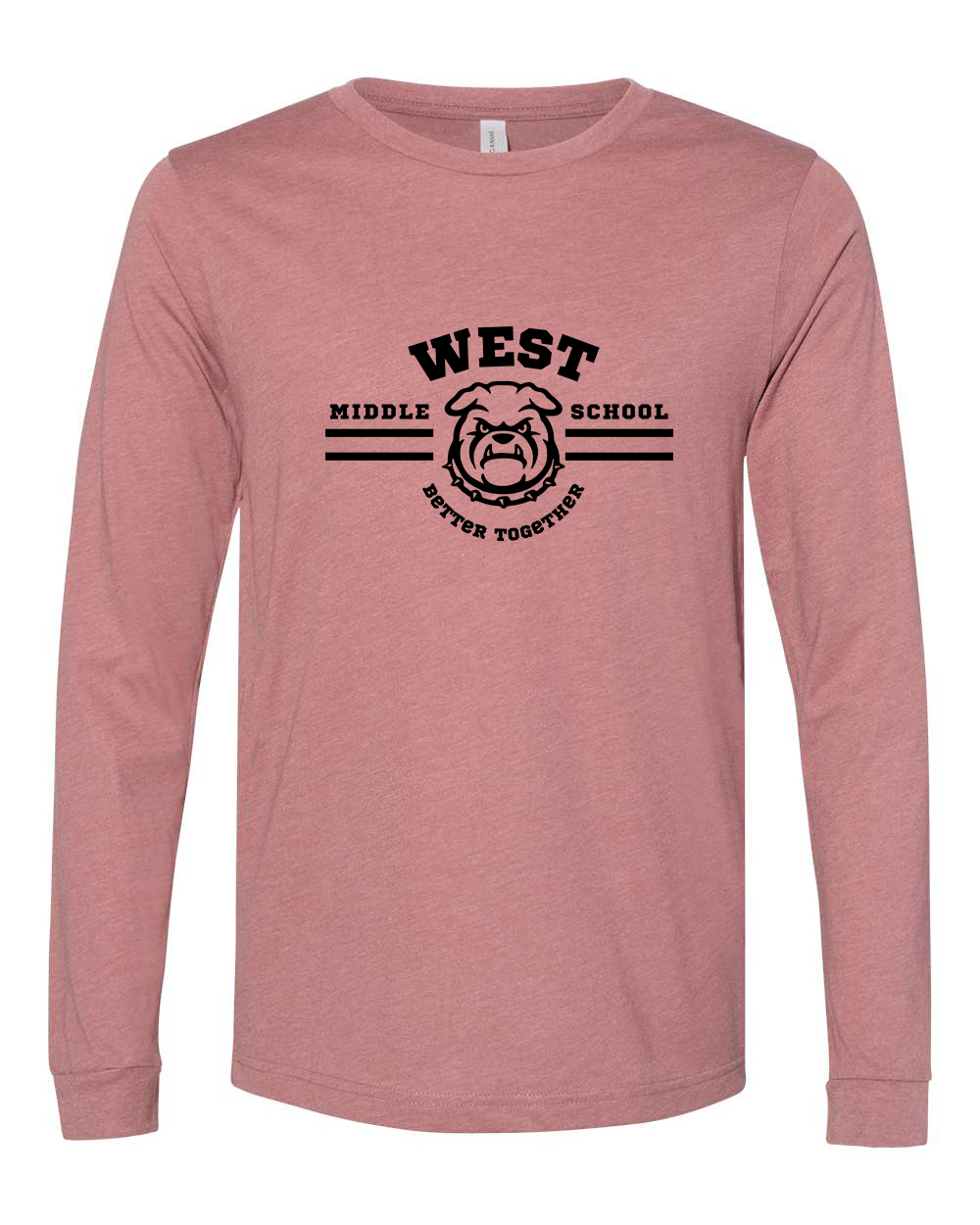West Motto Adult Long Sleeve Bella+Canvas 3501CVC