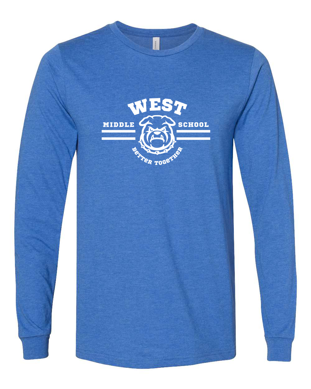West Motto Adult Long Sleeve Bella+Canvas 3501CVC