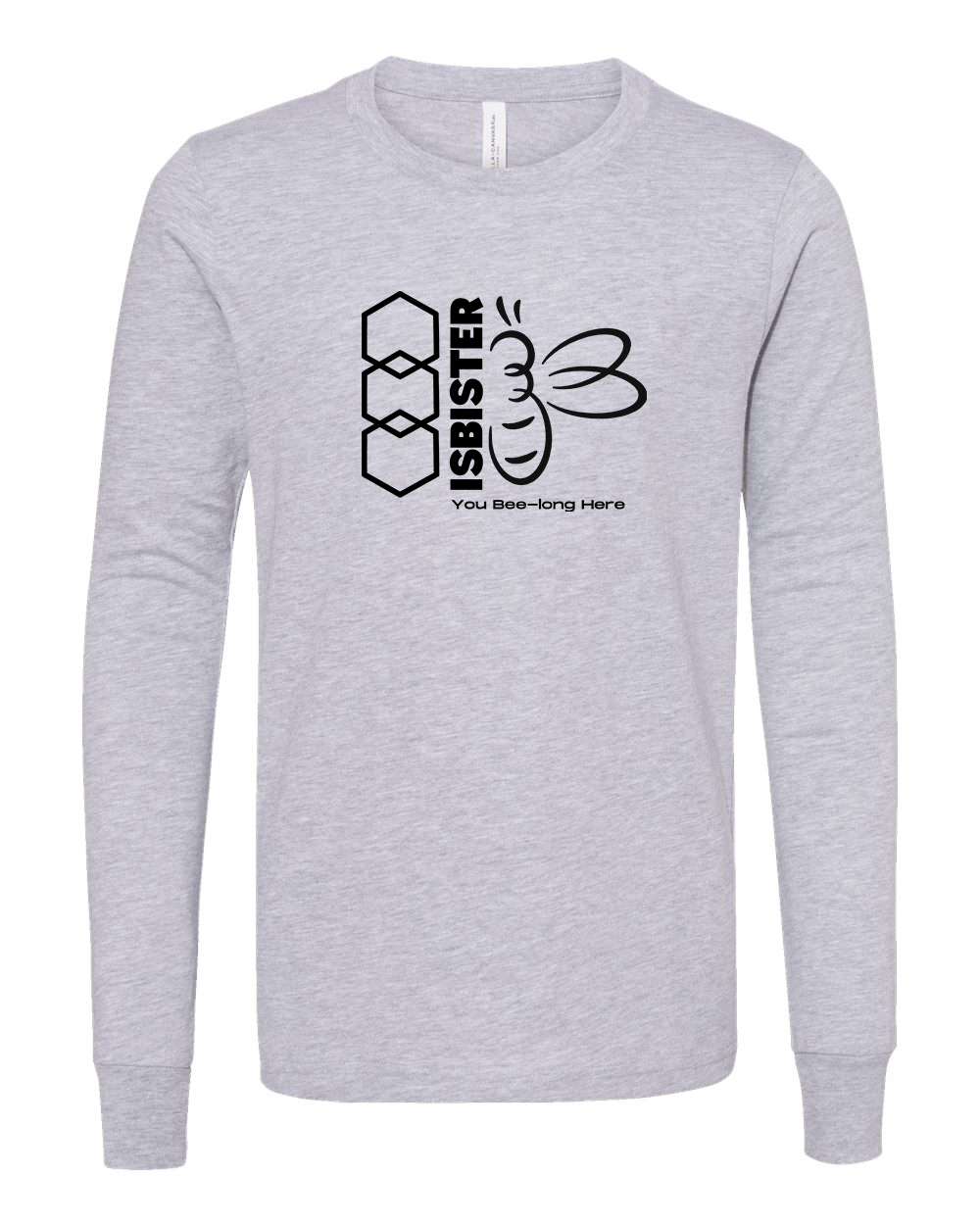 Isbister Bee-Long Here 2025 Adult Long Sleeve Bella+Canvas 3501CVC