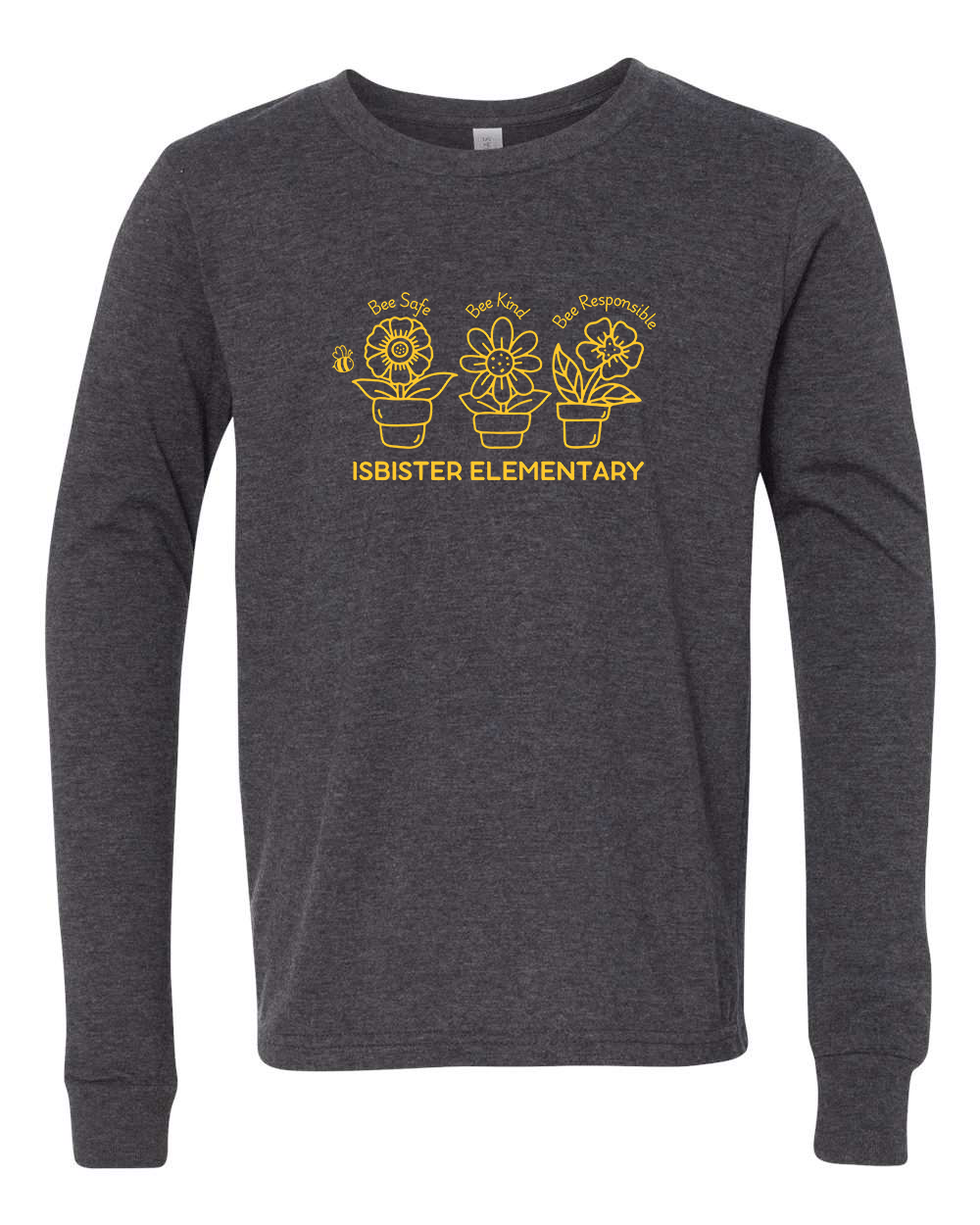 Isbister Motto 2025 Youth Long Sleeve Bella+Canvas 3501YCVC