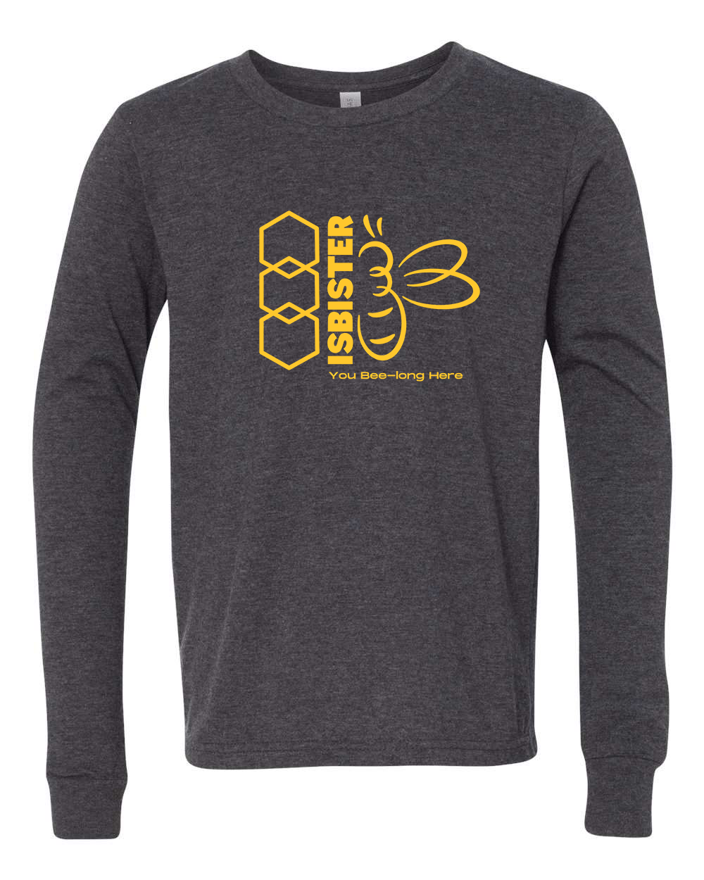 Isbister Beej-Long Here 2025 Youth Long Sleeve Bella+Canvas 3501YCVC