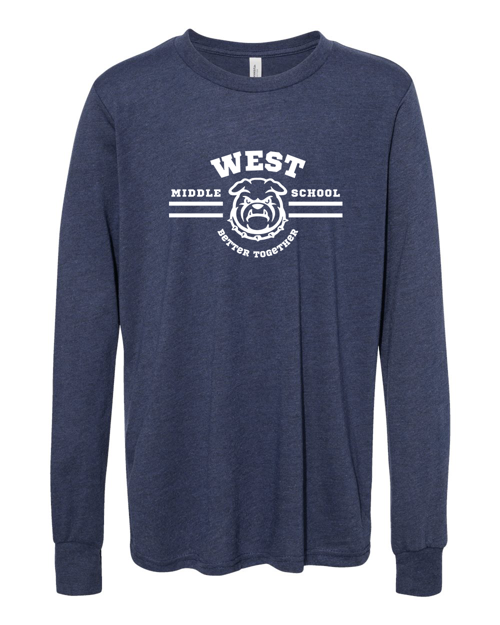 West Motto Youth Long Sleeve Bella+Canvas 3501YCVC