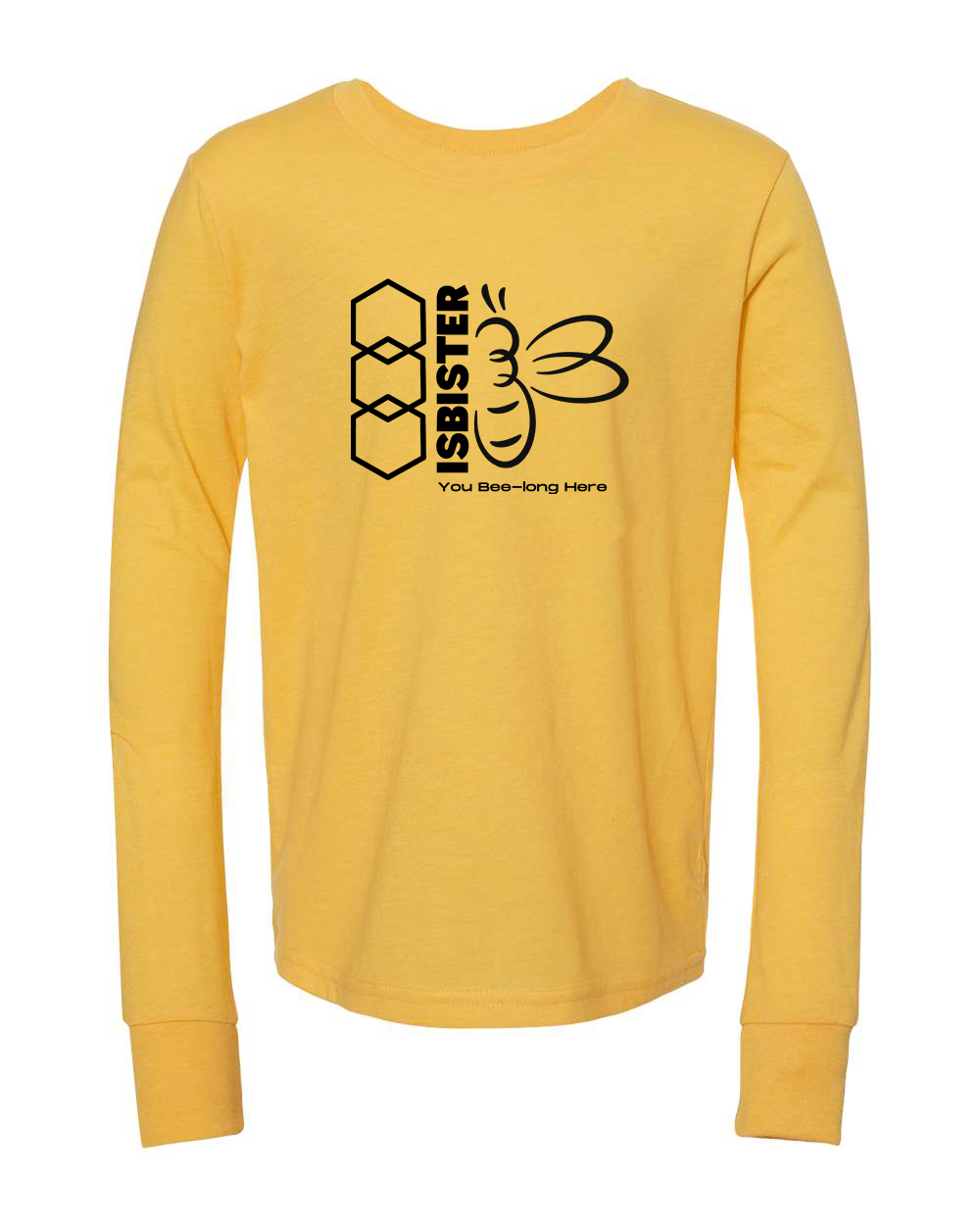 Isbister Beej-Long Here 2025 Youth Long Sleeve Bella+Canvas 3501YCVC