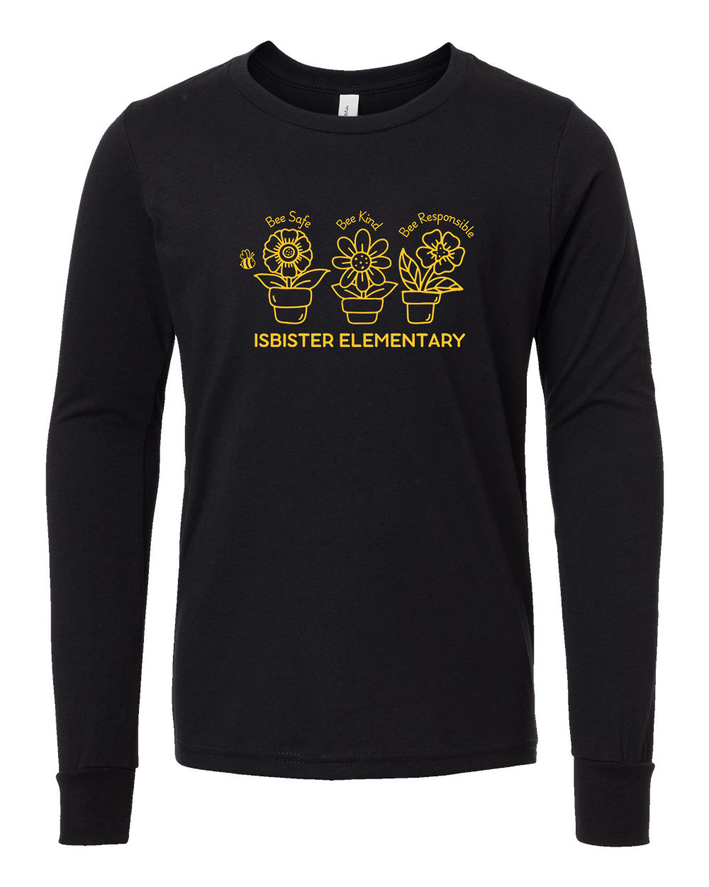 Isbister Motto 2025 Youth Long Sleeve Bella+Canvas 3501YCVC