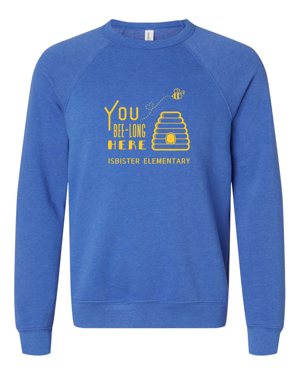 Isbister Bee-Long Here Adult Crewneck Bella+Canvas 3901