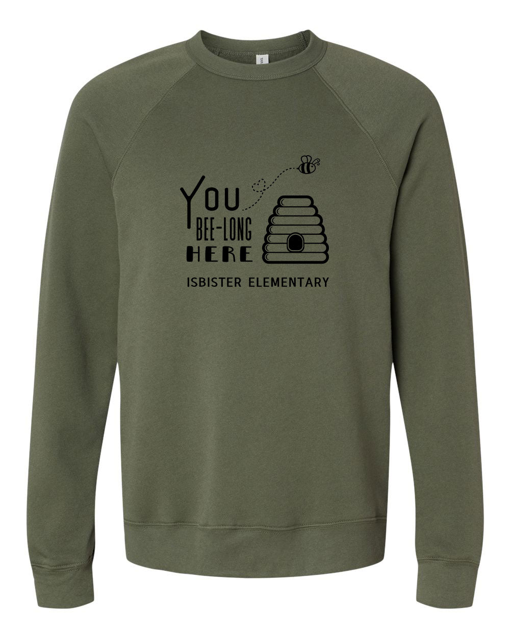 Isbister Bee-Long Here Adult Crewneck Bella+Canvas 3901