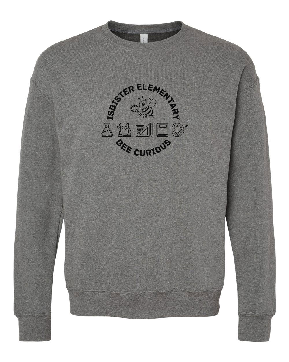 Isbister Bee Curious Adult Crewneck Sweatshirt Bella+Canvas 3945