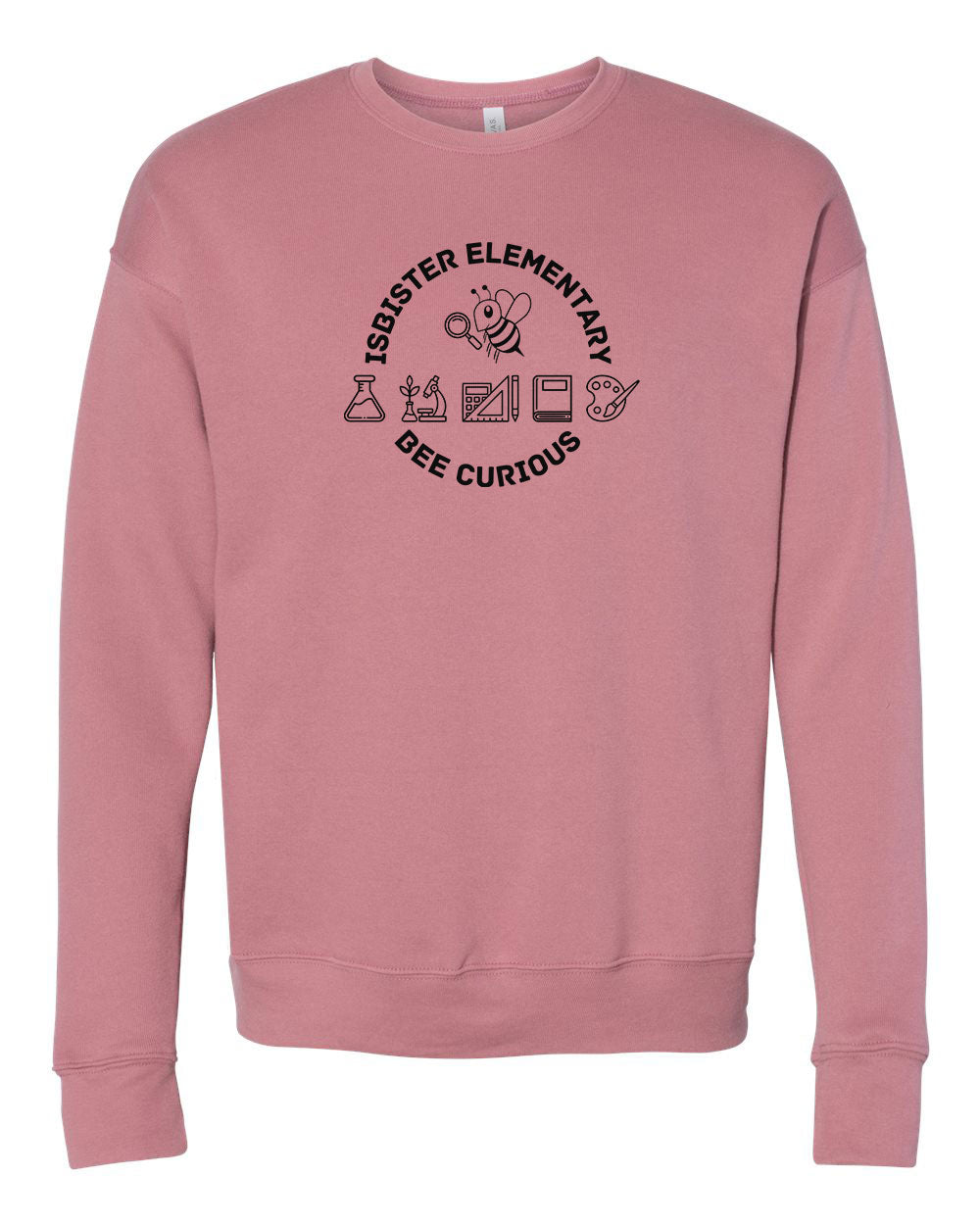 Isbister Bee Curious Adult Crewneck Sweatshirt Bella+Canvas 3945
