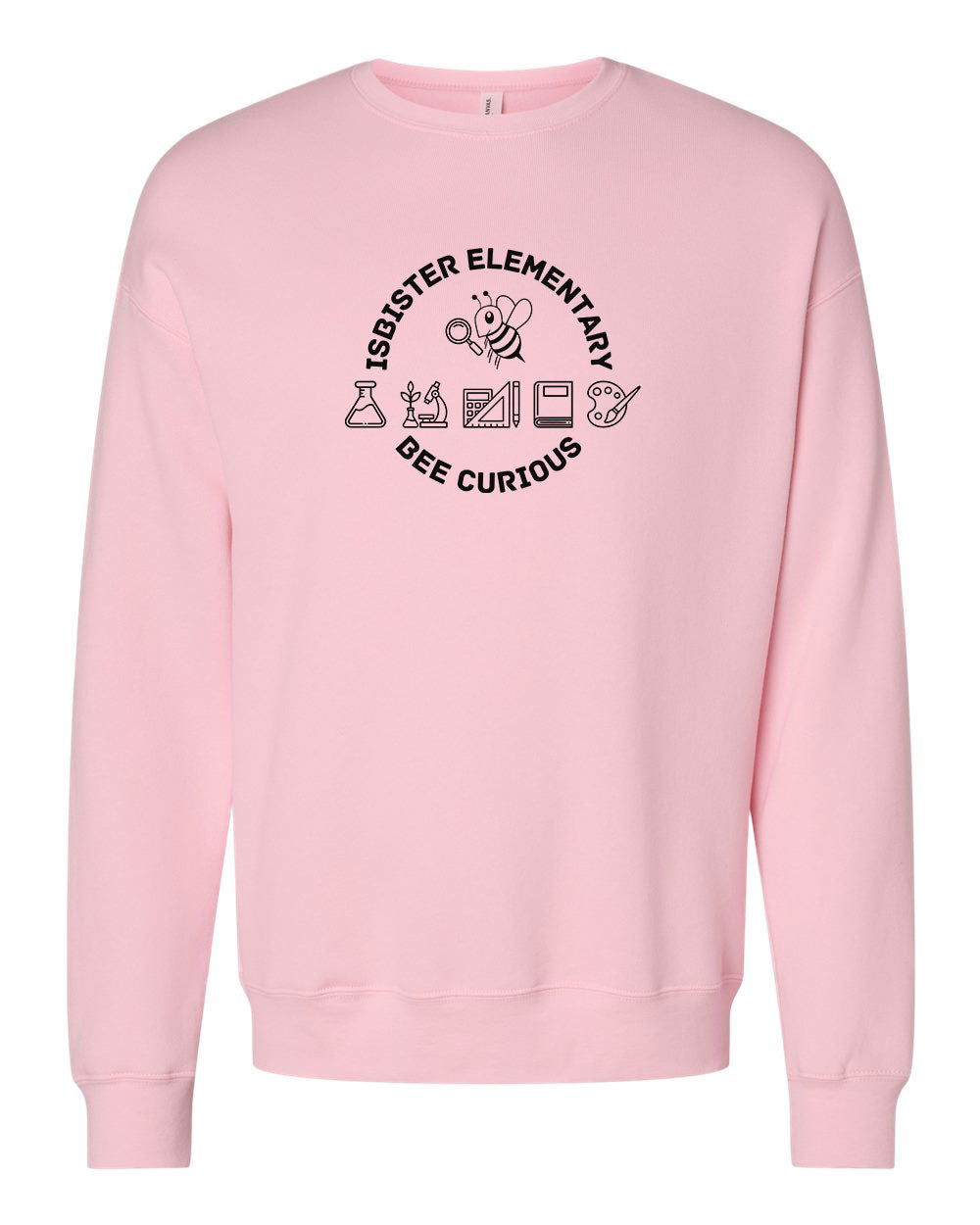 Isbister Bee Curious Adult Crewneck Sweatshirt Bella+Canvas 3945