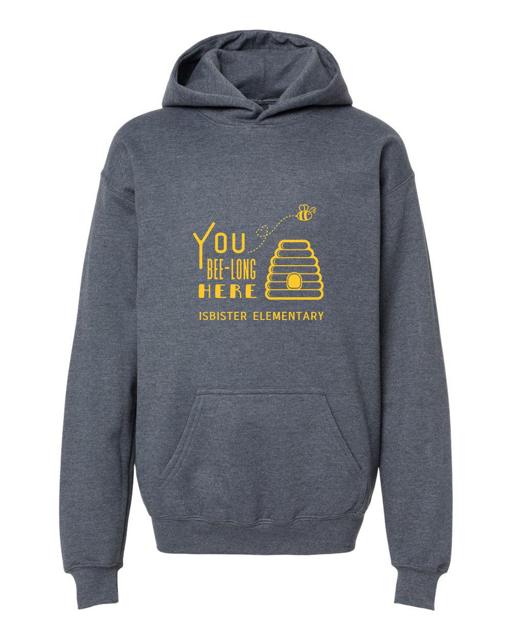 Isbister Bee-Long Here Youth Hoodie Gildan SF500B