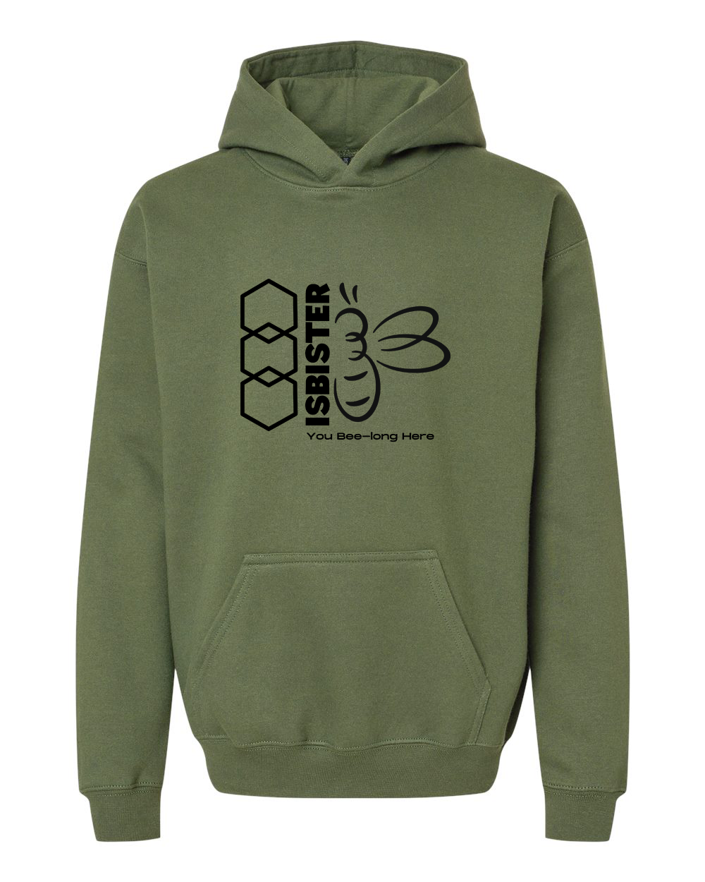 Isbister Bee-Long Here 2025 Youth Hoodie Gildan SF500B
