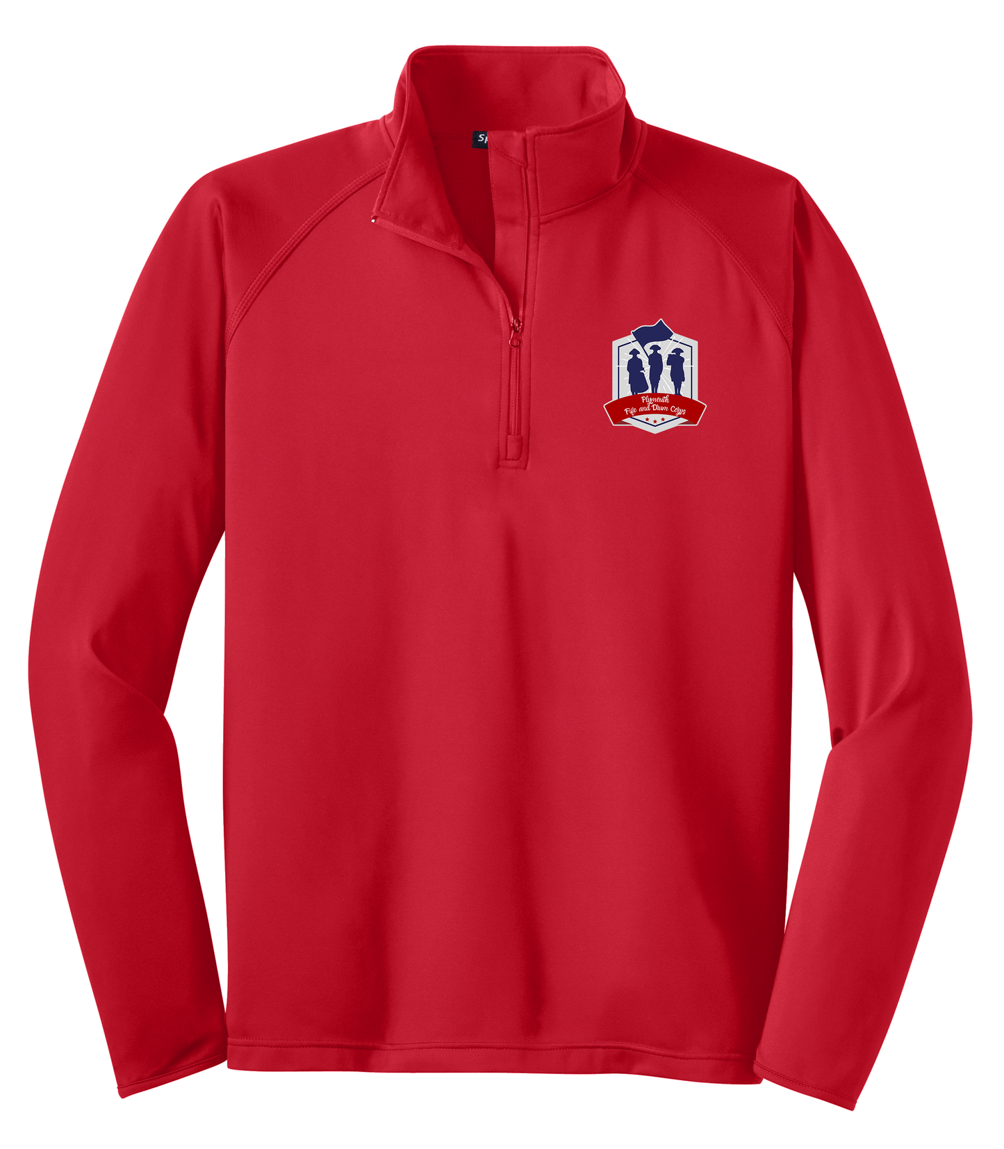 PFDC Hexagon Adult Sport-Tek Sport-Wick Stretch 1/4-Zip Pullover ST850 With Name Personalization on Front