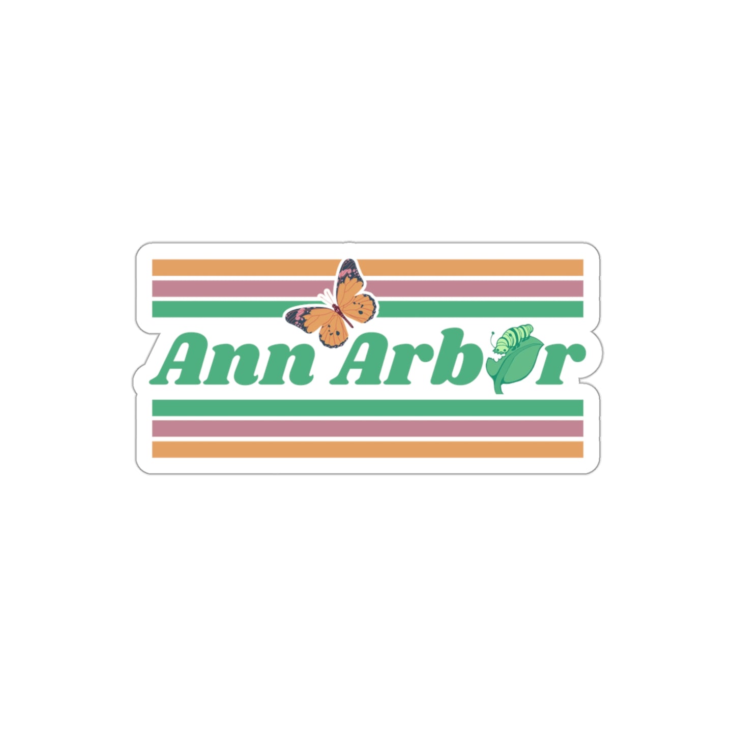 Ann Arbor Butterfly Die-Cut Stickers