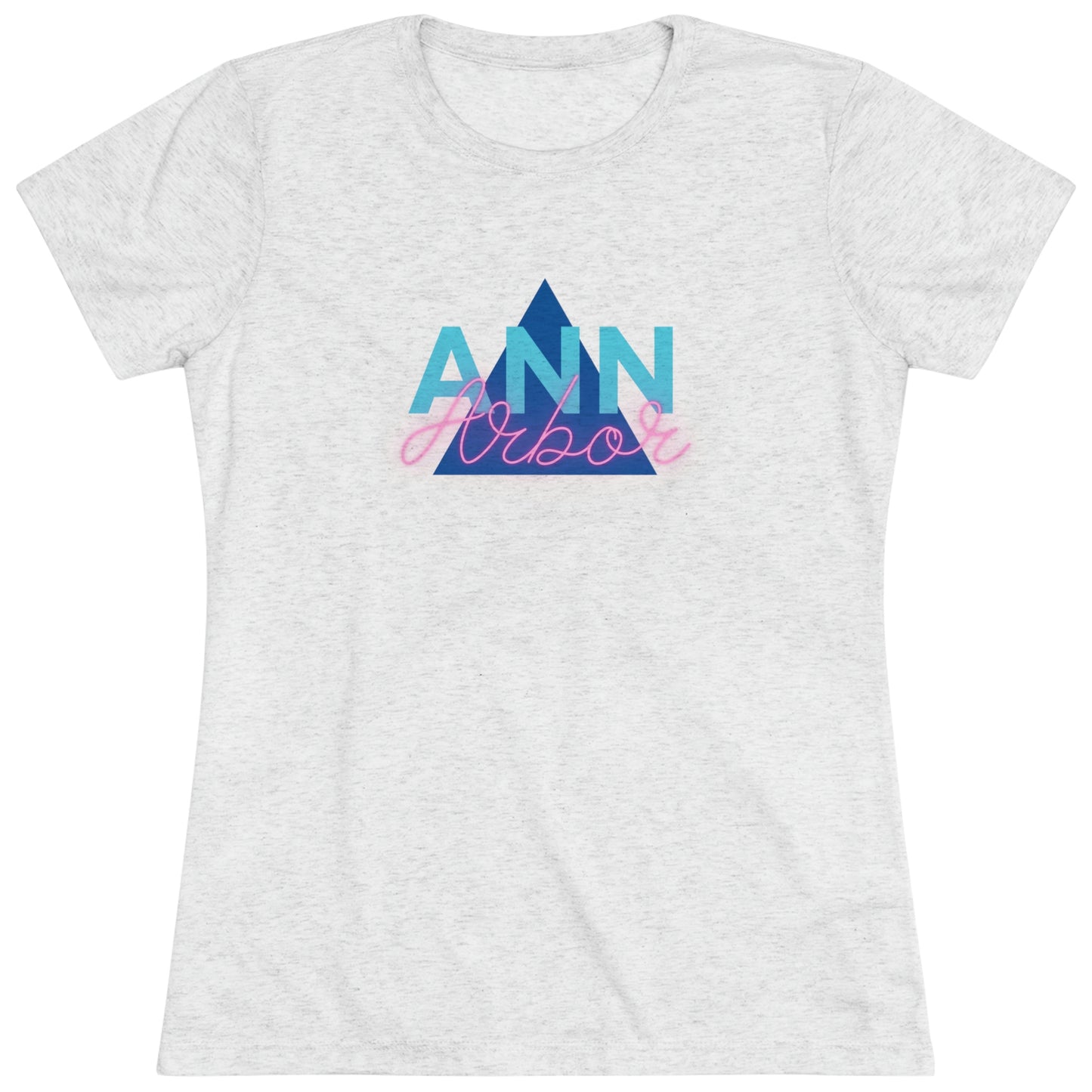 Ann Arbor Retro Triangle Women's Tri-blend T-shirt