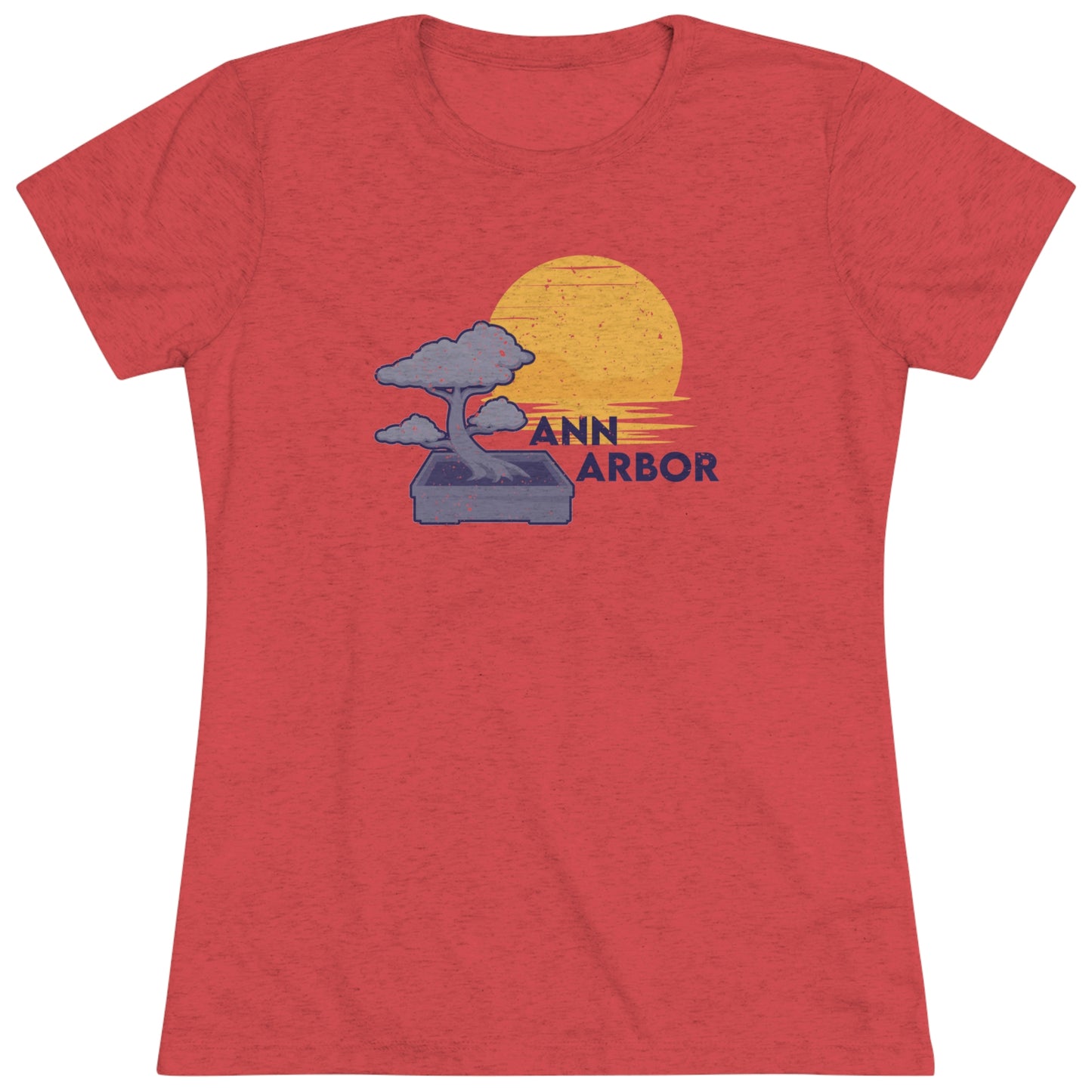 Ann Arbor Bonsai Tree Women's Tri-blend T-shirt