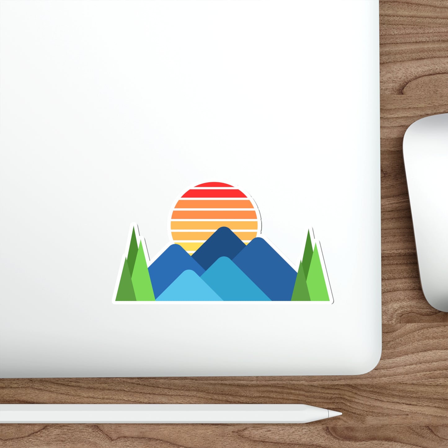 Blue Mountains Die-Cut Sticker