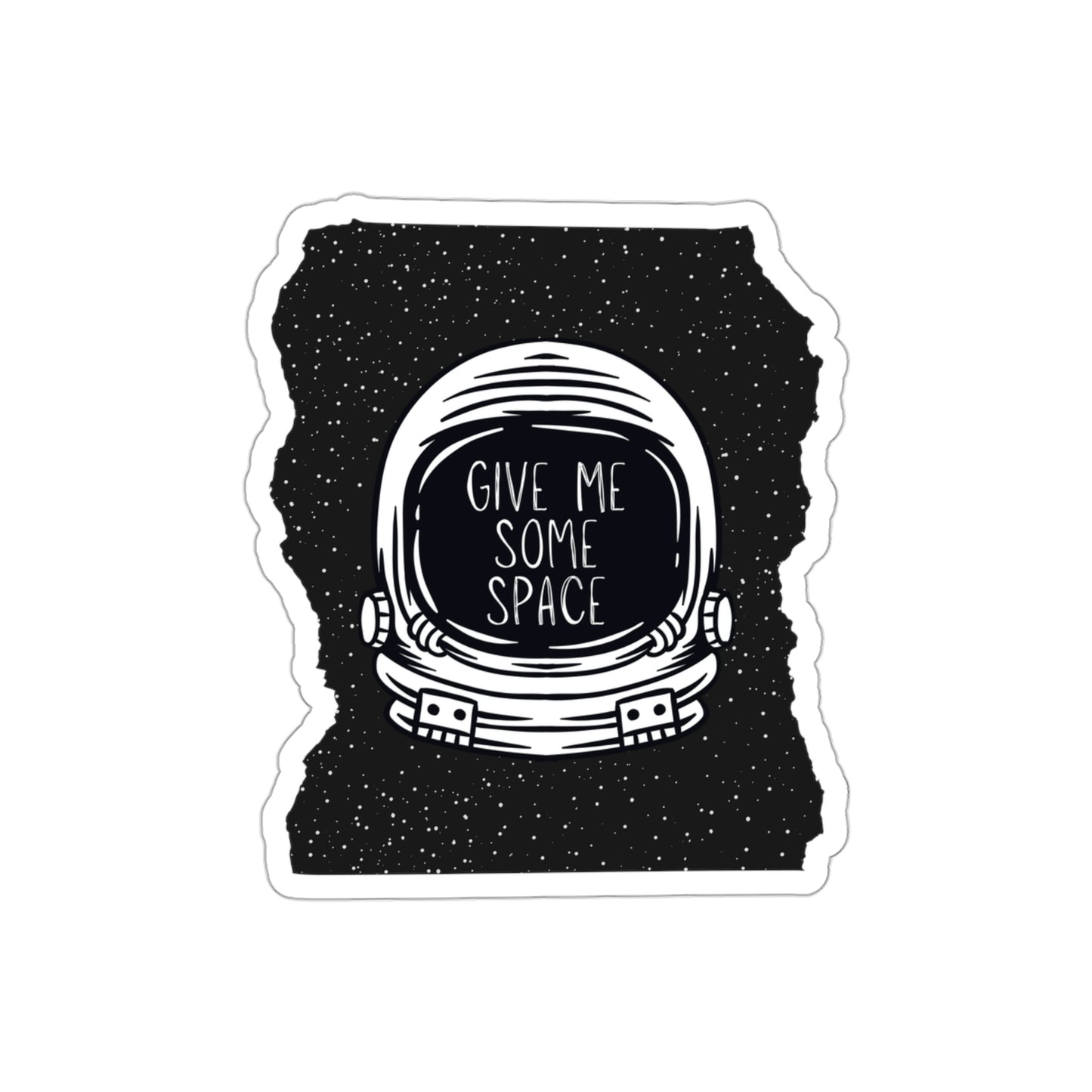 Give Me Some Space Astronaut Helmet Die-Cut Stickers