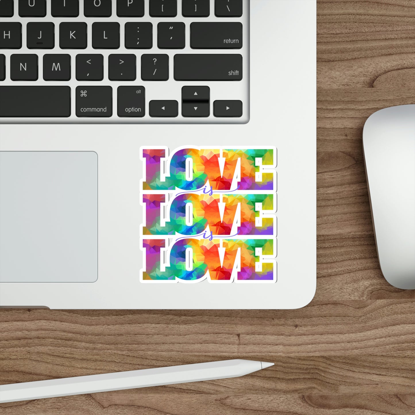 Love is Love is Love Die-Cut Stickers