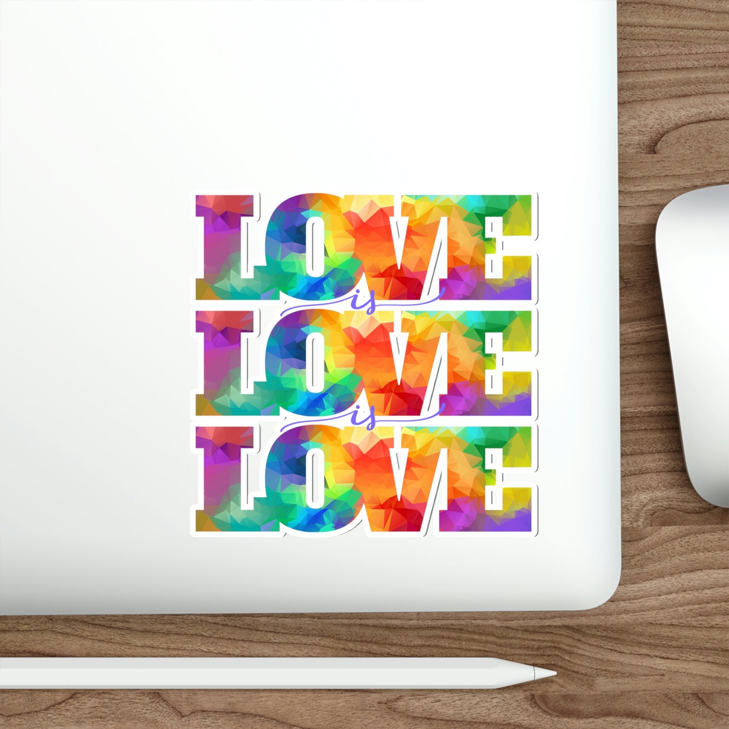 Love is Love is Love Die-Cut Stickers