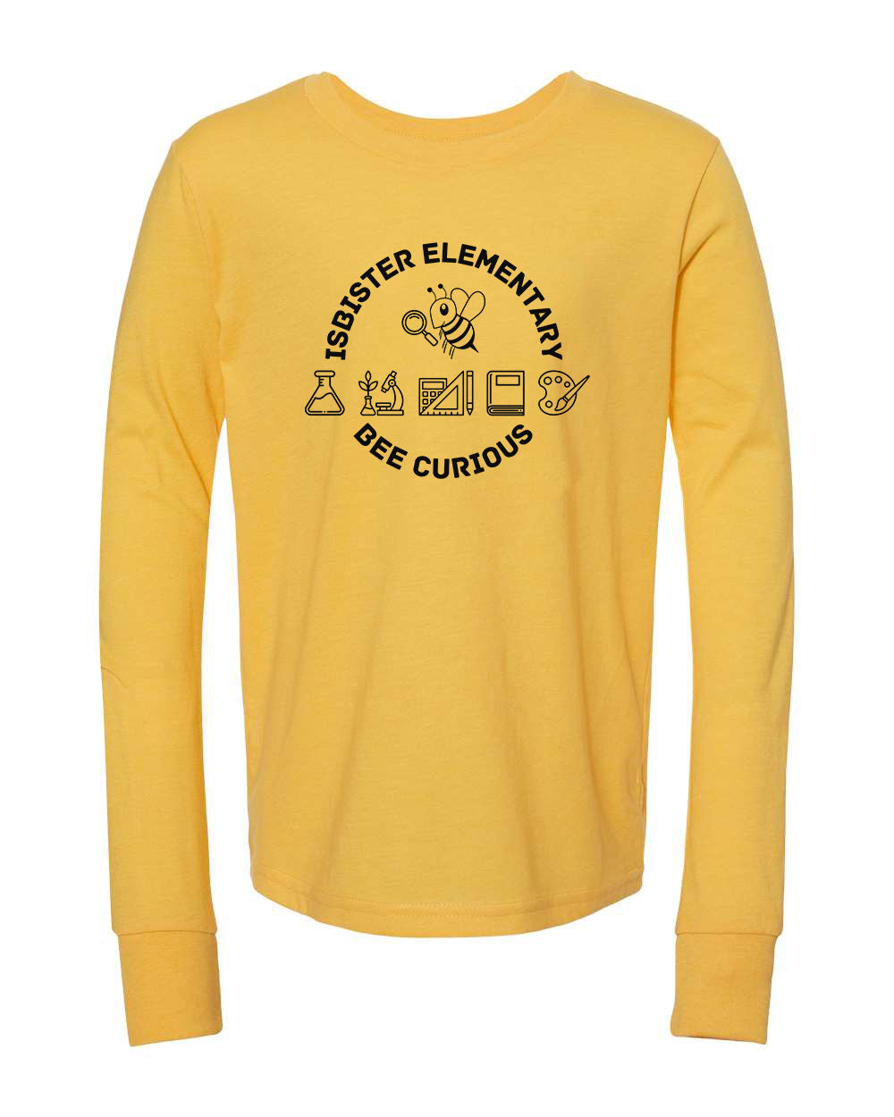 Isbister Bee Curious Youth Long Sleeve Bella+Canvas 3501Y