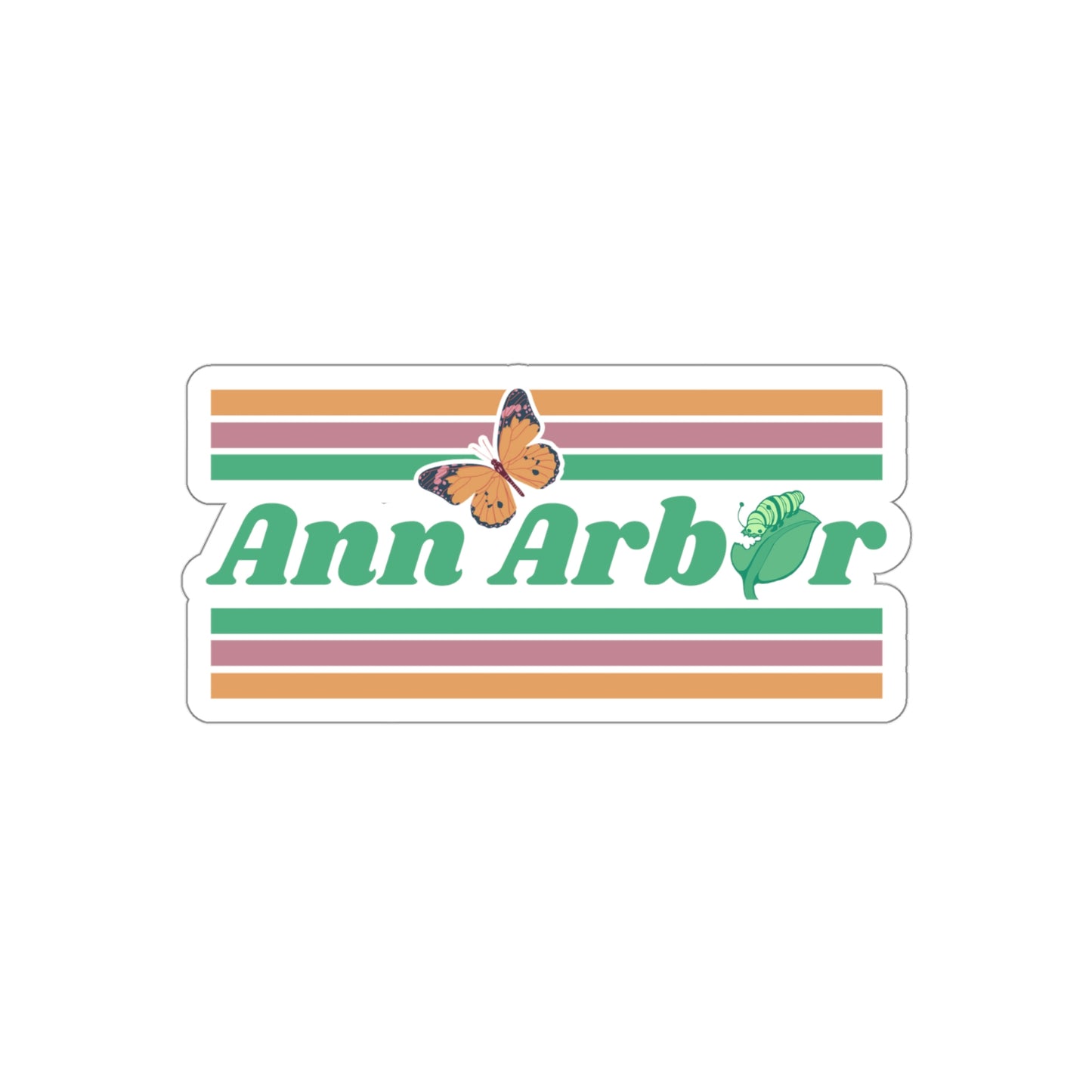 Ann Arbor Butterfly Die-Cut Stickers