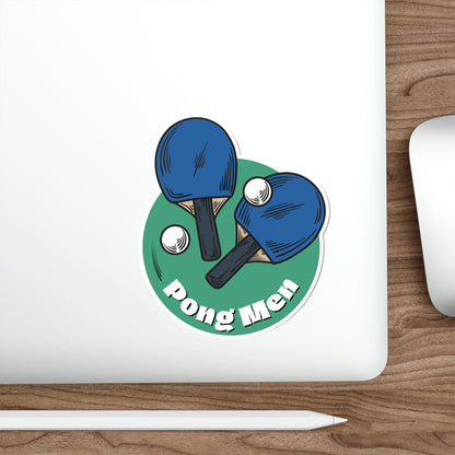 Pong Men Die-Cut Stickers