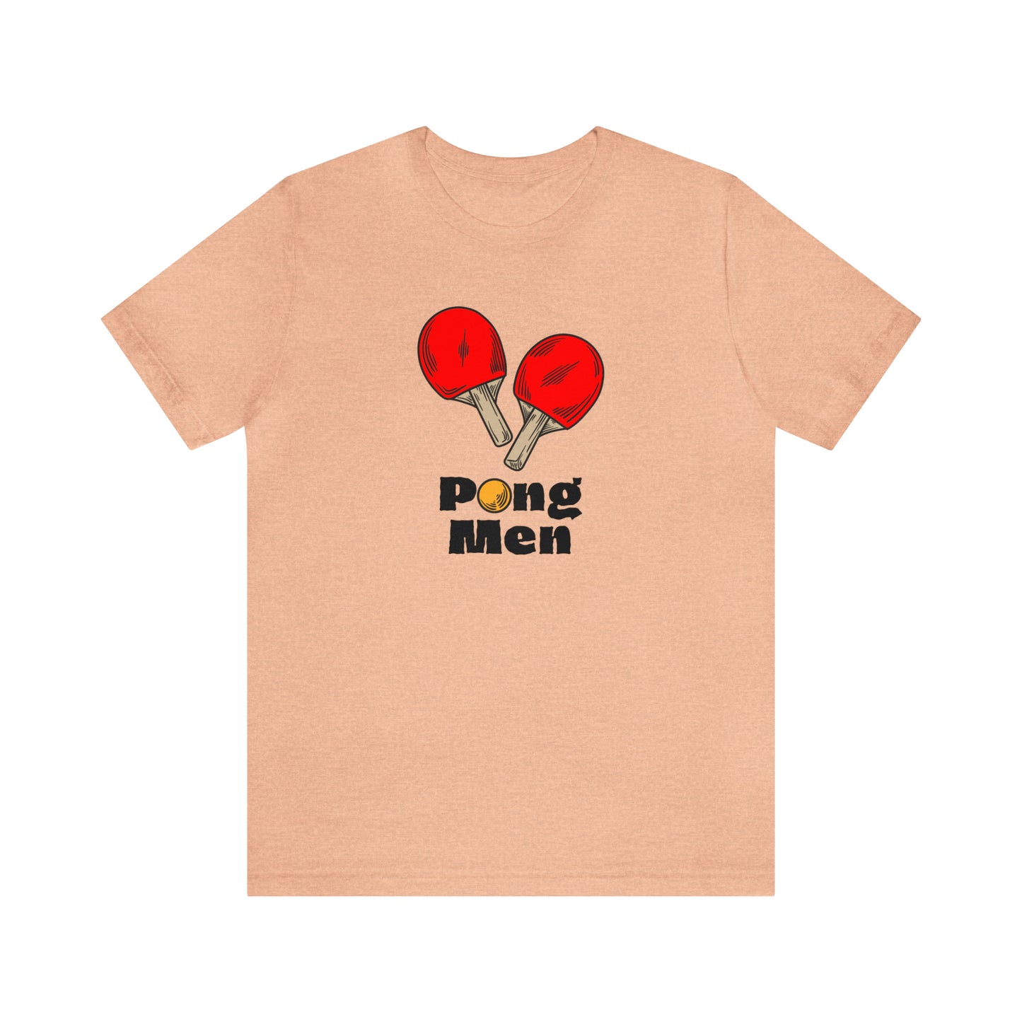 Pong Men Red Paddle (Front Only) Unisex T-shirt