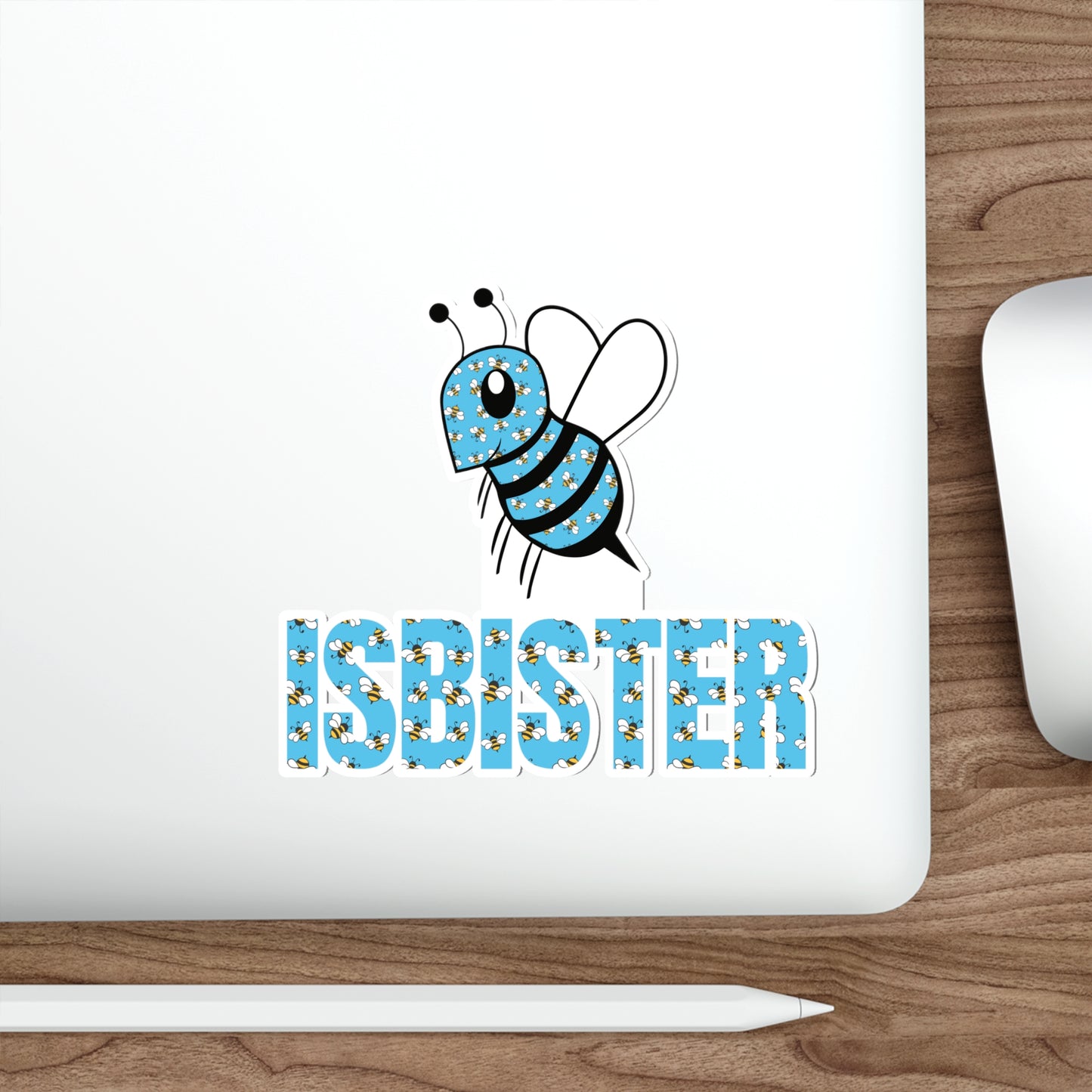 Isbister Bee Pattern Die-Cut Stickers