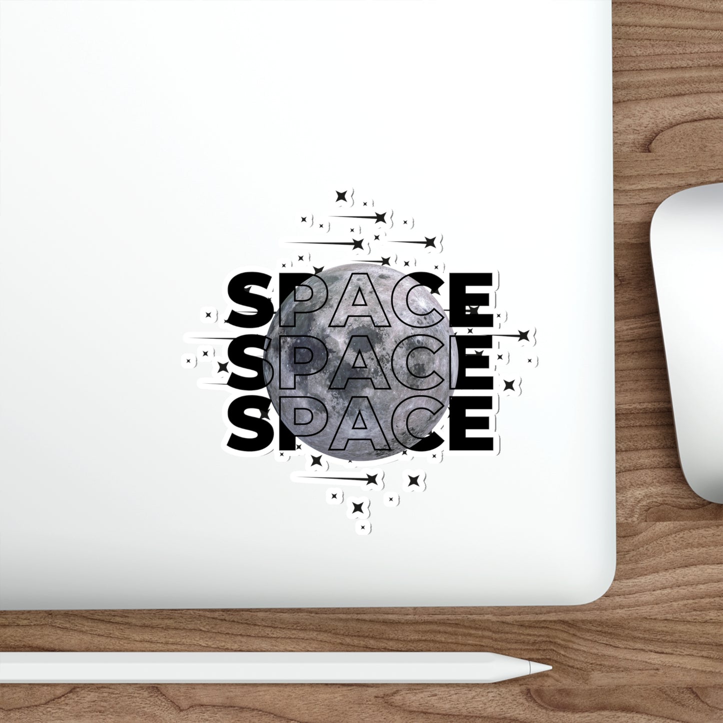 Copy of Space Moon Die-Cut Stickers