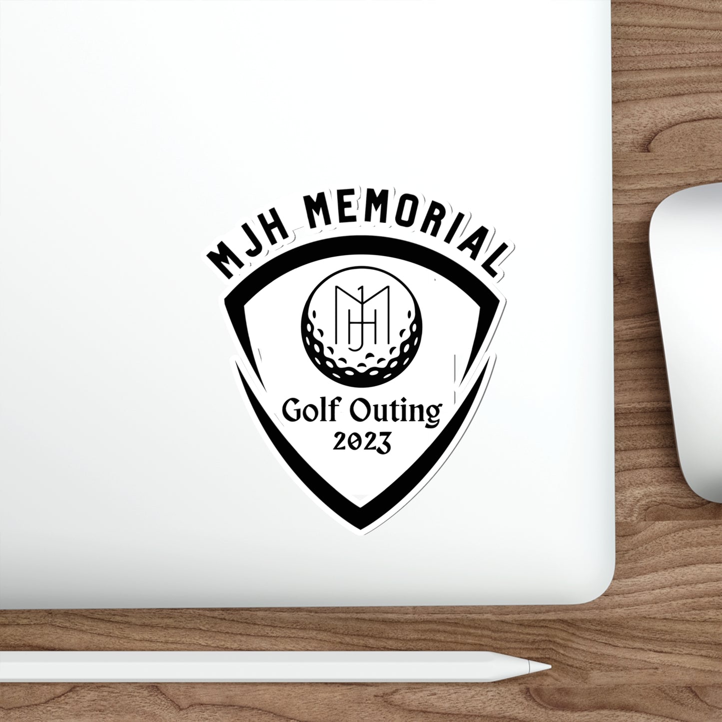 MJH Golf Shield Logo Die-Cut Stickers