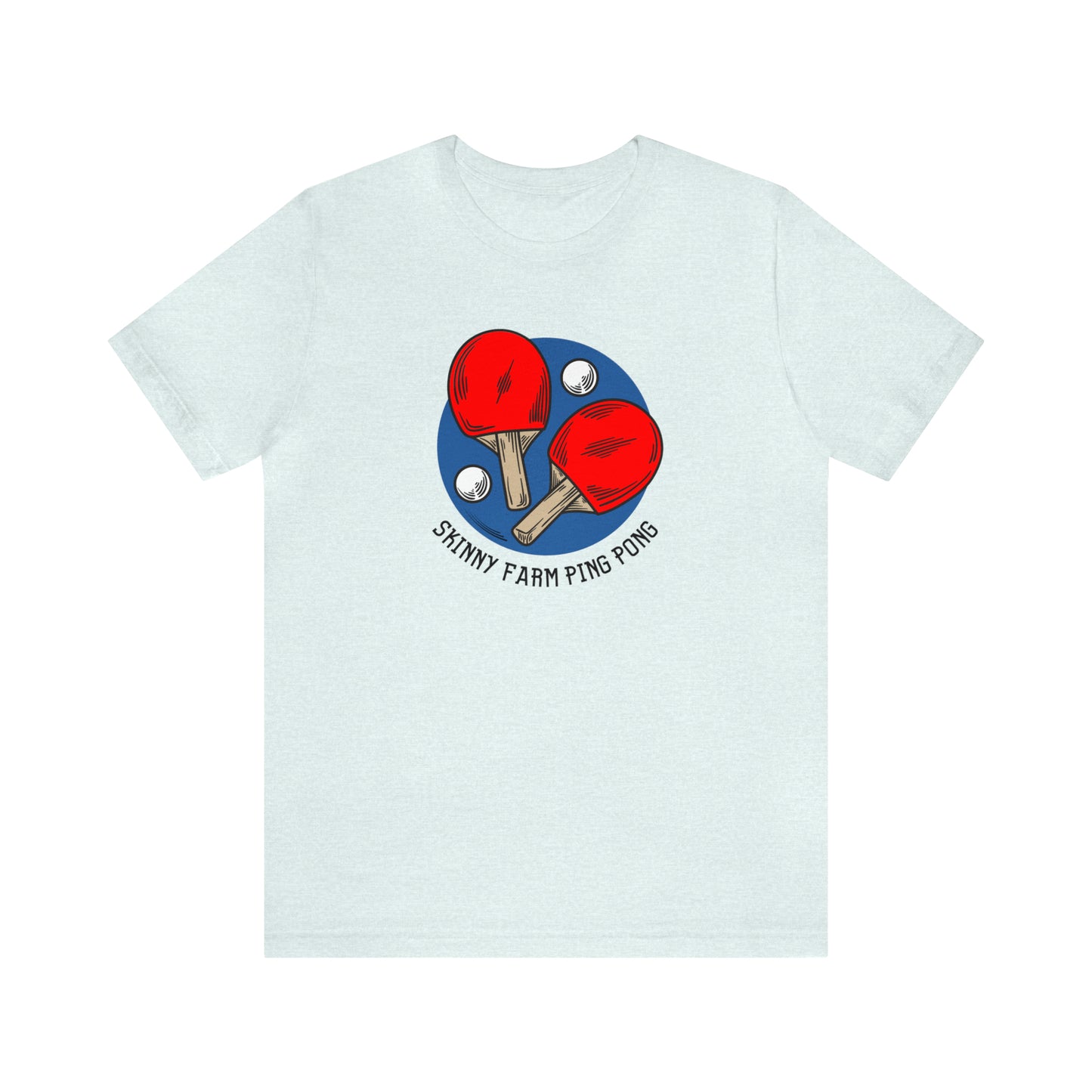 Skinny Farm Ping Pong Circle (Front Only) Unisex T-shirt