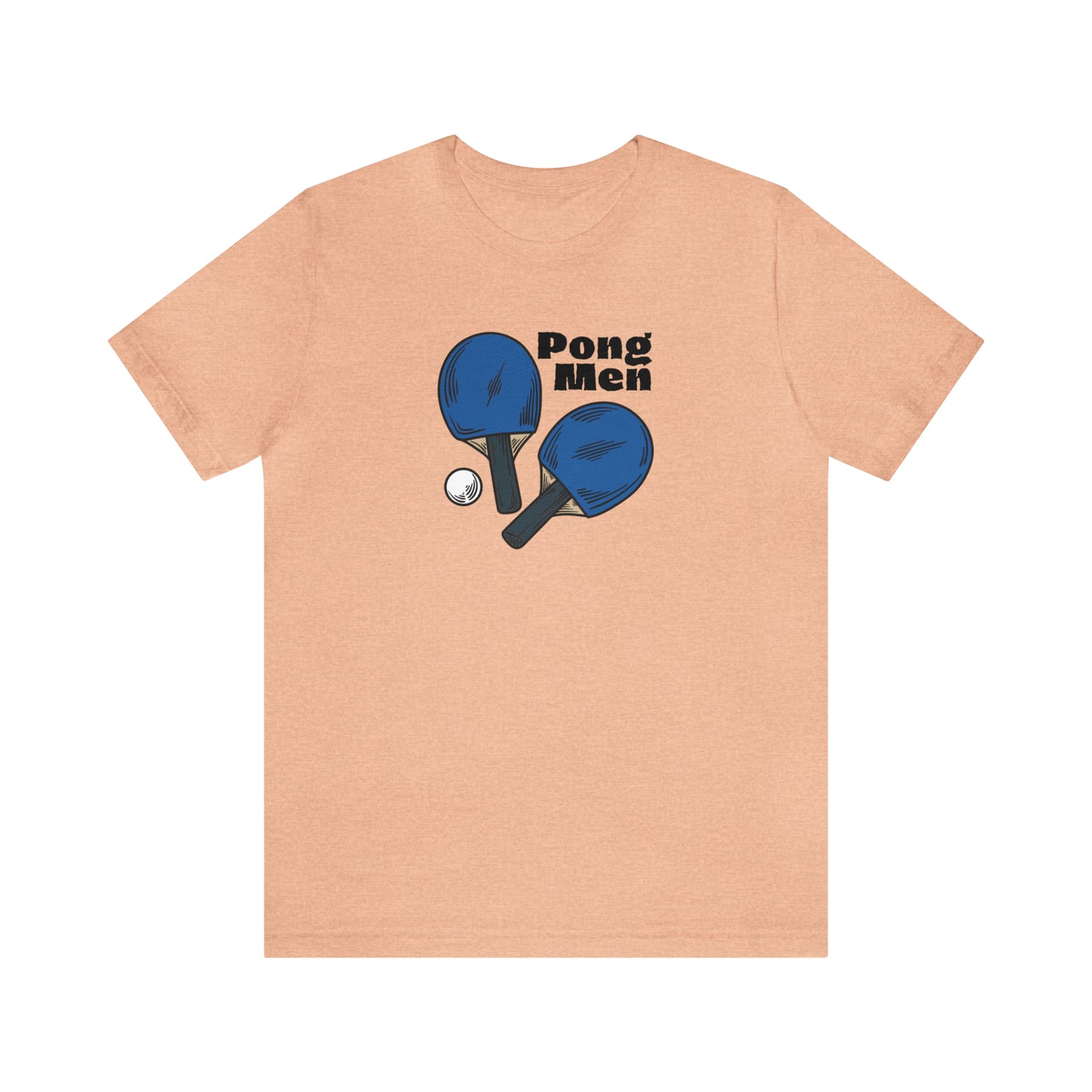 Pong Men Blue Paddle (Front Only) Unisex T-shirt