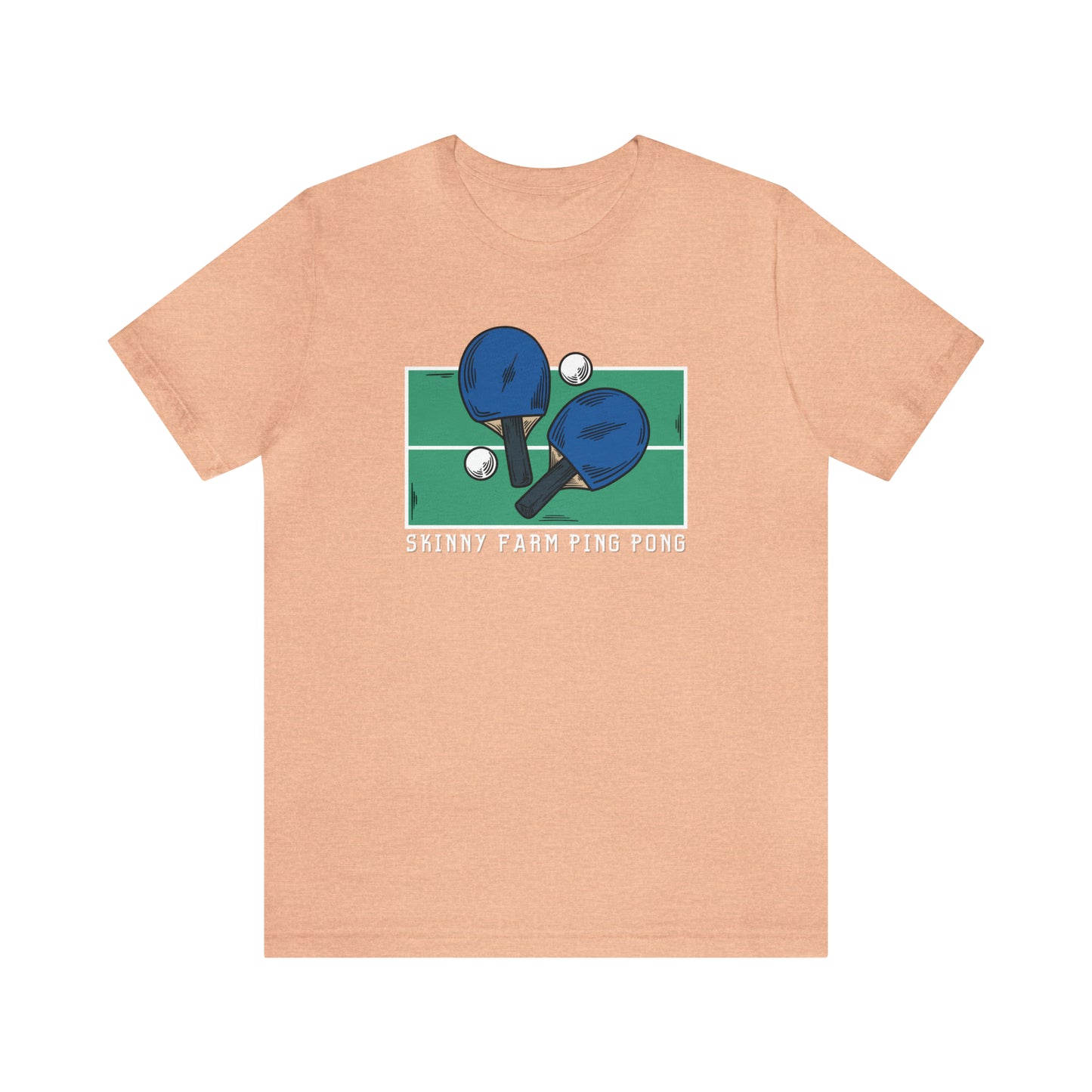 Skinny Farm Ping Pong Table (Front Only) Unisex T-shirt