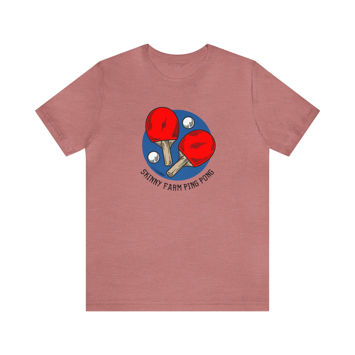 Skinny Farm Ping Pong Circle (Front Only) Unisex T-shirt